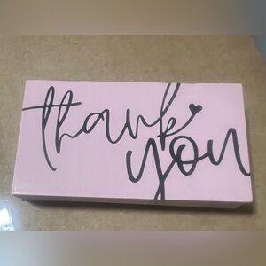 50 Pink Thank You Business Cards